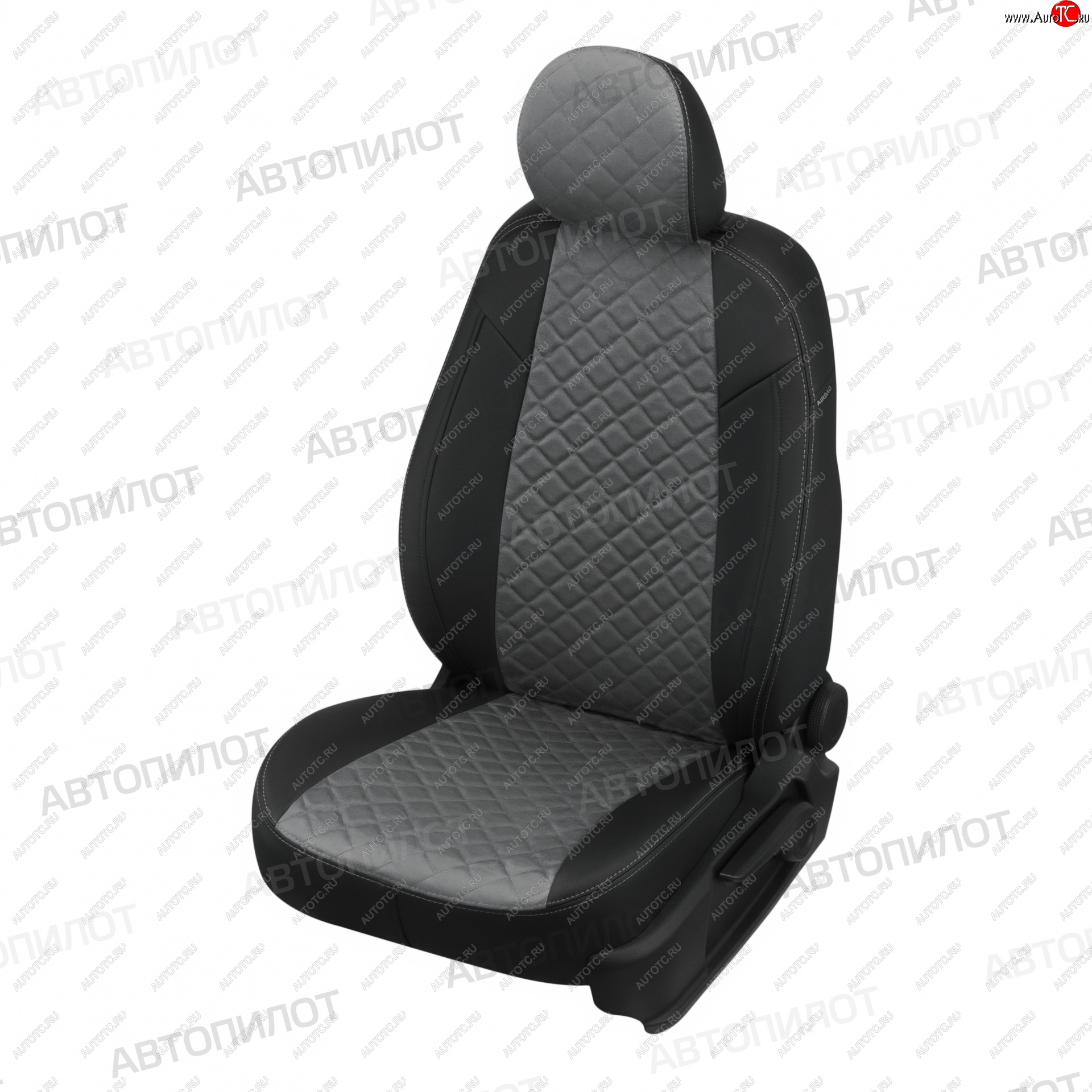 14 249 р. Чехлы сидений (Titanium, экокожа/алькантара) Автопилот Ромб  Ford Mondeo ( MK5 CD391,  MK5,CD391) (2014-2025) дорестайлинг седан, дорестайлинг универсал, рестайлинг универсал, рестайлинг, седан (черный/серый)  с доставкой в г. Керчь