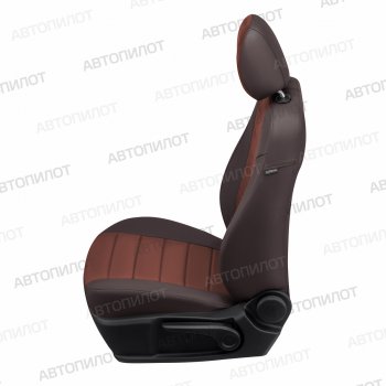 13 649 р. Чехлы сидений (Titanium, экокожа/алькантара) Автопилот  Ford Mondeo ( MK5 CD391,  MK5,CD391) (2014-2025) дорестайлинг седан, дорестайлинг универсал, рестайлинг универсал, рестайлинг, седан (шоколад)  с доставкой в г. Керчь. Увеличить фотографию 4