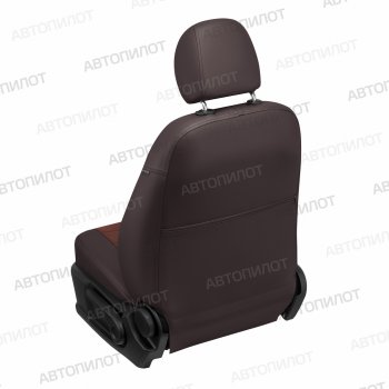 13 649 р. Чехлы сидений (Titanium, экокожа/алькантара) Автопилот  Ford Mondeo ( MK5 CD391,  MK5,CD391) (2014-2025) дорестайлинг седан, дорестайлинг универсал, рестайлинг универсал, рестайлинг, седан (шоколад)  с доставкой в г. Керчь. Увеличить фотографию 3