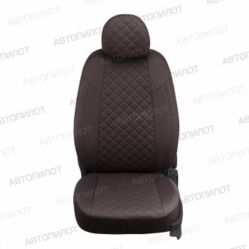 21 599 р. Чехлы на сиденья Экокожа (9 мест экокожа) Автопилот Ford Transit цельнометаллический фургон (2014-2022) (шоколад)  с доставкой в г. Керчь. Увеличить фотографию 9