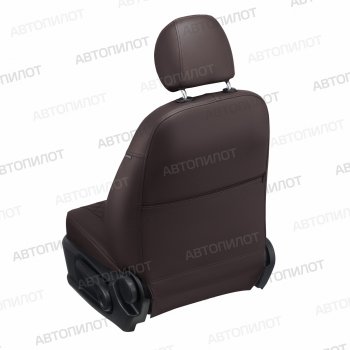 21 599 р. Чехлы на сиденья Экокожа (9 мест экокожа) Автопилот Ford Transit цельнометаллический фургон (2014-2022) (шоколад)  с доставкой в г. Керчь. Увеличить фотографию 8