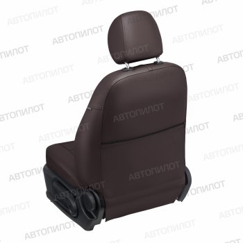 21 599 р. Чехлы на сиденья Экокожа (9 мест экокожа) Автопилот Ford Transit цельнометаллический фургон (2014-2022) (шоколад)  с доставкой в г. Керчь. Увеличить фотографию 4