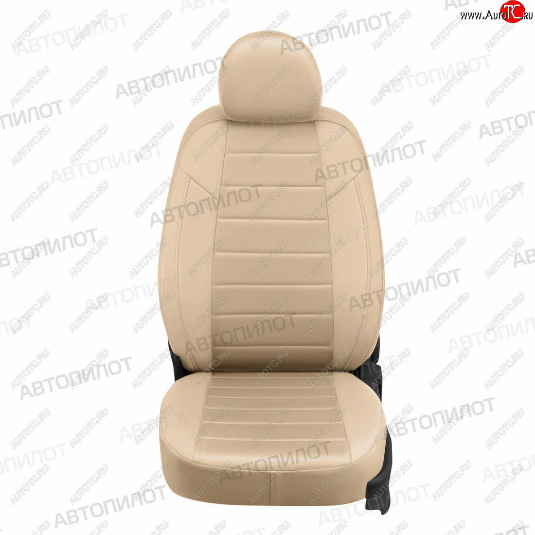 13 649 р. Чехлы сидений (экокожа/алькантара) Автопилот Honda CR-V RD4,RD5,RD6,RD7,RD9  дорестайлинг (2001-2004) (бежевый)  с доставкой в г. Керчь