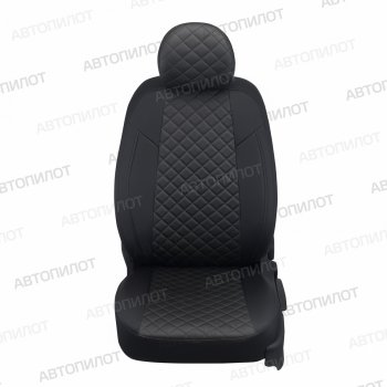 8 499 р. Чехлы сидений (экокожа, 60/40) Автопилот Ромб Hyundai Accent 2 LC седан дорестайлинг (ТагАЗ) (1999-2012) (черный)  с доставкой в г. Керчь. Увеличить фотографию 5