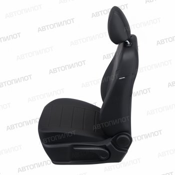 8 249 р. Чехлы сидений (экокожа, сплошное заднее сиденье) Автопилот Hyundai Getz TB хэтчбэк 5 дв. рестайлинг (2005-2010) (черный)  с доставкой в г. Керчь. Увеличить фотографию 2