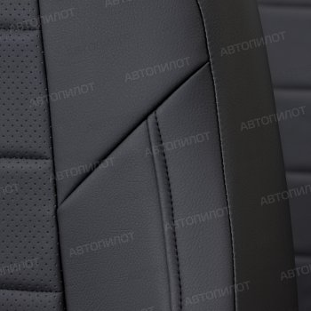 8 249 р. Чехлы сидений (экокожа, сплошное заднее сиденье) Автопилот Hyundai Getz TB хэтчбэк 5 дв. рестайлинг (2005-2010) (черный)  с доставкой в г. Керчь. Увеличить фотографию 5