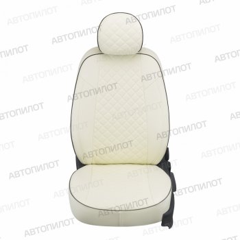 21 999 р. Чехлы сидений (экокожа, 9 мест) Автопилот Ромб Hyundai Starex/H1 A1 рестайлинг (2004-2007) (белый)  с доставкой в г. Керчь. Увеличить фотографию 3