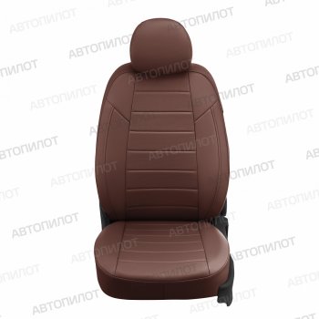 Чехлы сидений (экокожа, 8 мест) Автопилот Hyundai Staria  US4 (2021-2022) (темно-коричневый)