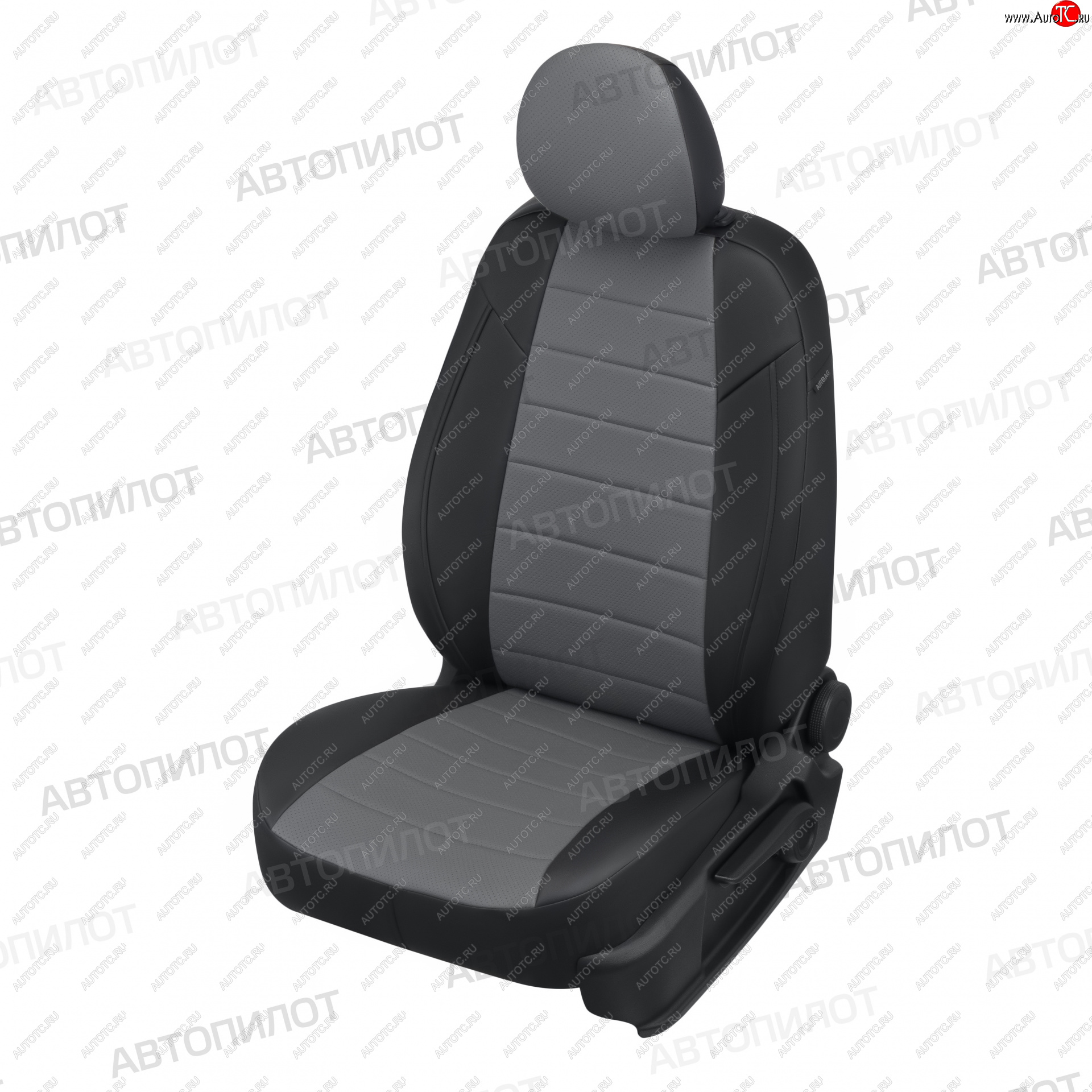 8 249 р. Чехлы сидений (экокожа) Автопилота  Hyundai Tucson  TL (2015-2021) дорестайлинг, рестайлинг (черный/серый)  с доставкой в г. Керчь