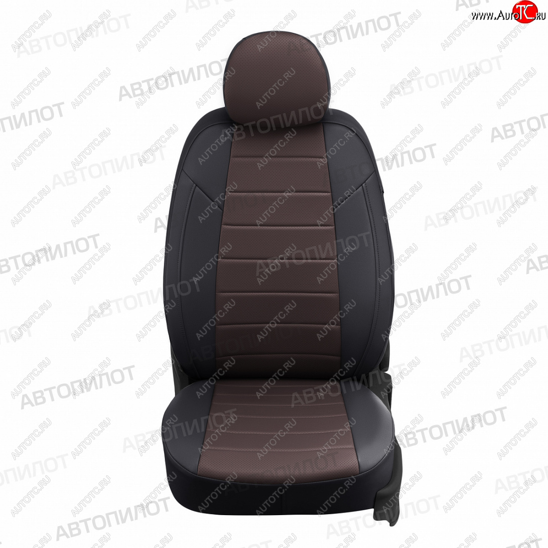 13 649 р. Чехлы сидений (экокожа) Автопилота  Hyundai Tucson  TL (2015-2021) дорестайлинг, рестайлинг (черный/шоколад)  с доставкой в г. Керчь
