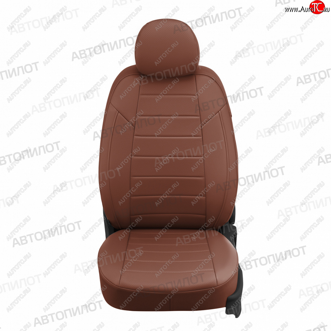 8 249 р. Чехлы сидений (экокожа) Автопилот  Hyundai Tucson  TL (2015-2021) дорестайлинг, рестайлинг (коричневый)  с доставкой в г. Керчь