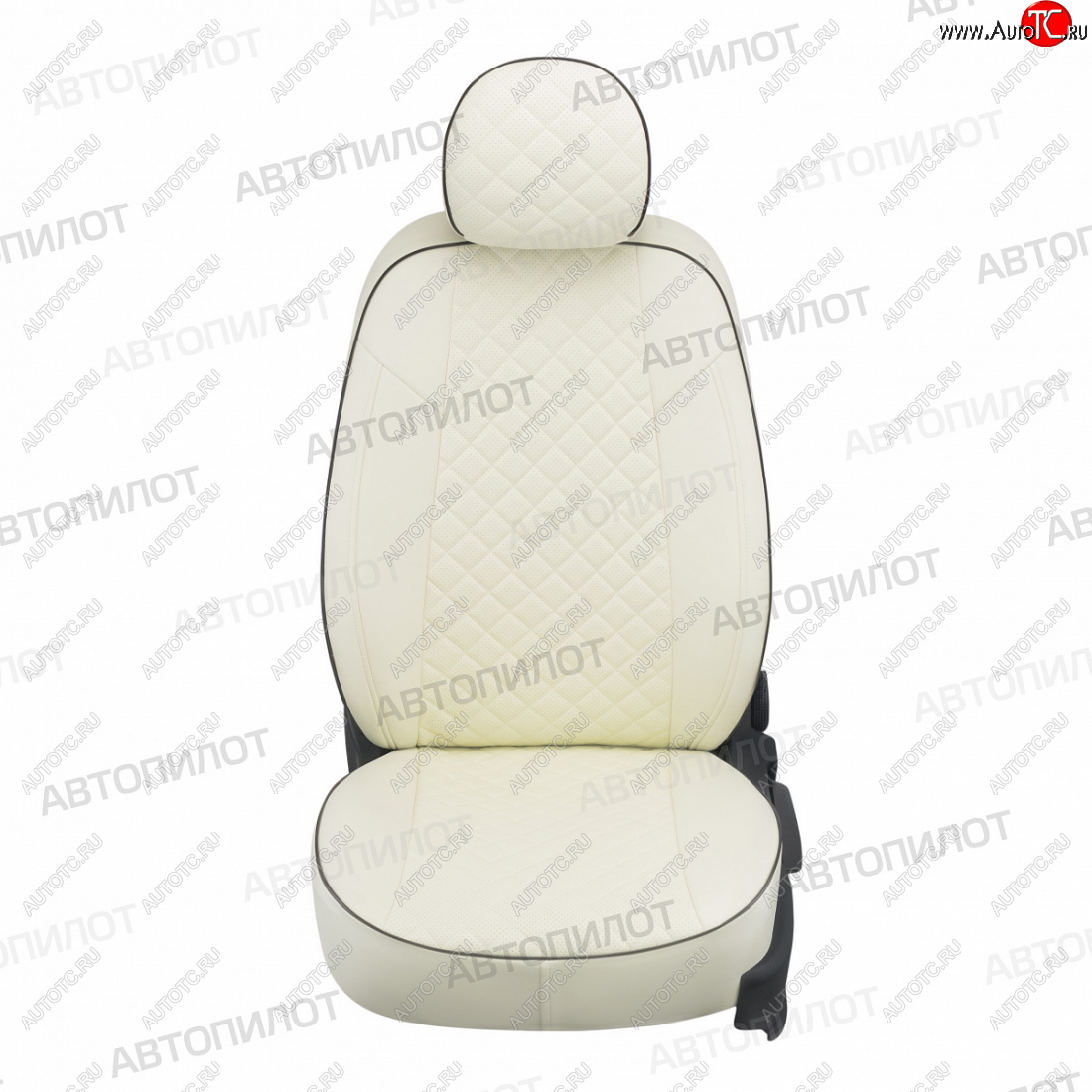14 249 р. Чехлы сидений (экокожа) Автопилот Ромб  KIA Cerato  1 LD (2003-2008) седан дорестайлинг, седан рестайлинг (белый)  с доставкой в г. Керчь
