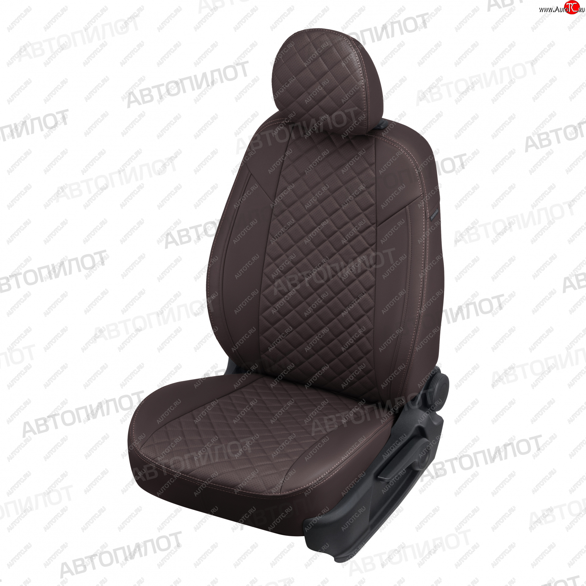 14 249 р. Чехлы сидений (экокожа) Автопилот Ромб  KIA Soul  PS (2014-2019) дорестайлинг, рестайлинг (шоколад)  с доставкой в г. Керчь