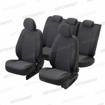 8 249 р. Чехлы на сиденья Велюр ( раздел. 40/60 экокожа) Автопилот Renault Fluence рестайлинг (2012-2016) (черный)  с доставкой в г. Керчь. Увеличить фотографию 6