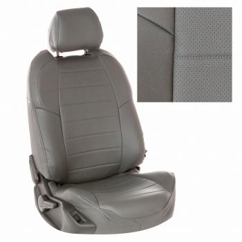 13 649 р. Чехлы на сиденья Экокожа (к. Elegance с подлокот. 40/60 экокожа) Автопилот  Skoda Octavia  A7 (2012-2020) дорестайлинг лифтбэк, дорестайлинг универсал, рестайлинг лифтбэк, рестайлинг универсал (серый)  с доставкой в г. Керчь. Увеличить фотографию 2