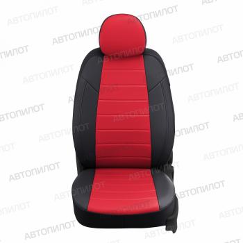 13 649 р. Чехлы на сиденья Экокожа (задн.сид раздел. 40/60 экокожа) Автопилот  Fiat Sedici (2005-2014), Suzuki SX4 ( YA21S,YB21S,  GYA,GYB) (2006-2016) (черный/красный)  с доставкой в г. Керчь. Увеличить фотографию 3