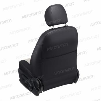 8 499 р. Чехлы на сиденья Ромб (с 2006г.-2014г. раздел. 40/60 экокожа) Автопилот Suzuki SX4 GYA,GYB  рестайлинг, хэтчбэк (2010-2016) (черный/белый)  с доставкой в г. Керчь. Увеличить фотографию 5