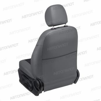 8 249 р. Чехлы на сиденья Экокожа (к. Comfort Luxe экокожа) Автопилот  Уаз Патриот ( 23632,  3163 5 дв.) (2016-2025) 2-ой рестайлинг пикап, 2-ой рестайлинг (серый/черный)  с доставкой в г. Керчь. Увеличить фотографию 5