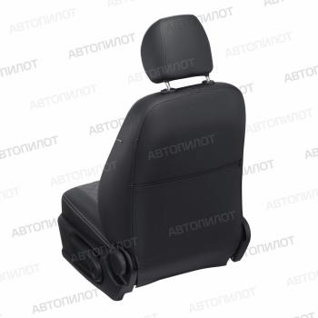 13 649 р. Чехлы на сиденья Экокожа (5 мест раздел. 40/60 экокожа) Автопилот  Volkswagen Caddy  2K (2003-2015) дорестайлинг, рестайлинг (черный/серый)  с доставкой в г. Керчь. Увеличить фотографию 5