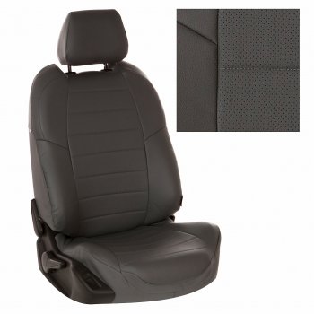 8 399 р.  Чехлы на сиденья Экокожа (к. Sport Line Comfort Line раздел. 40/60 + вырез под подлокот.+ надкрыльн. экокожа) Автопилот  Volkswagen Passat ( B6,  B7) (2005-2015) седан (темно-серый)  с доставкой в г. Керчь. Увеличить фотографию 2