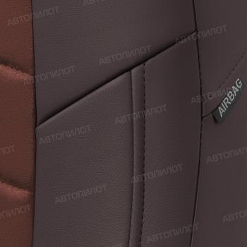 13 649 р. Чехлы на сиденья Алькантара (раздел. 40/60 экокожа) Автопилот  Volkswagen Polo  5 (2009-2020) седан дорестайлинг, седан рестайлинг (шоколад)  с доставкой в г. Керчь. Увеличить фотографию 6