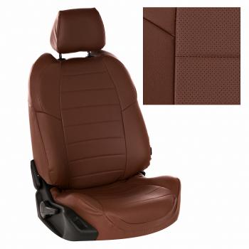 12 999 р. Чехлы на сиденья Экокожа (9 мест сплош. экокожа) Автопилот Volkswagen Transporter T5 дорестайлинг (2003-2009) (темно-коричневый)  с доставкой в г. Керчь. Увеличить фотографию 2