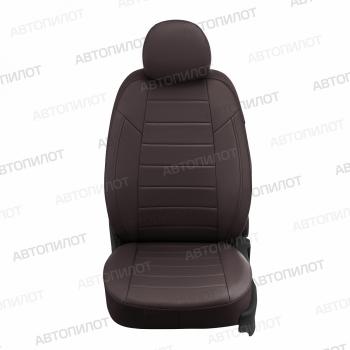 21 599 р. Чехлы на сиденья Экокожа (9 мест сплош. экокожа) Автопилот  Volkswagen Caravelle ( T5,  T6) - Transporter ( T5,  T6) (шоколад)  с доставкой в г. Керчь. Увеличить фотографию 3