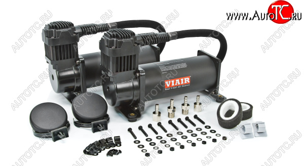 45 999 р. Комплект из 2-х компрессоров VIAIR 444C, черный матовый Viair 44442  с доставкой в г. Керчь