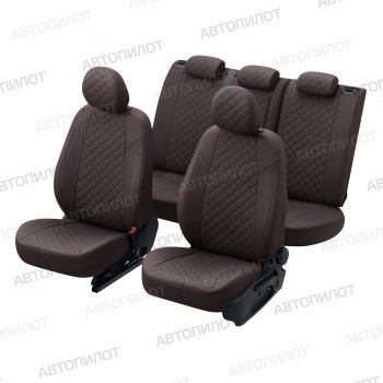 14 249 р. Чехлы сидений (экокожа) Автопилот Ромб  Great Wall Wingle 7 (2018-2023) пикап (шоколад)  с доставкой в г. Керчь. Увеличить фотографию 8