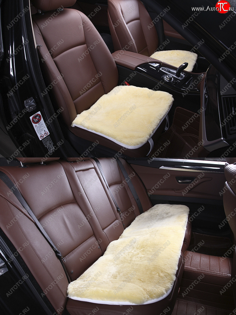 7 799 р. Комплекты квадратов (короткий ворс Класс А натуральный мех) Автопилот   (бежевый)  с доставкой в г. Керчь