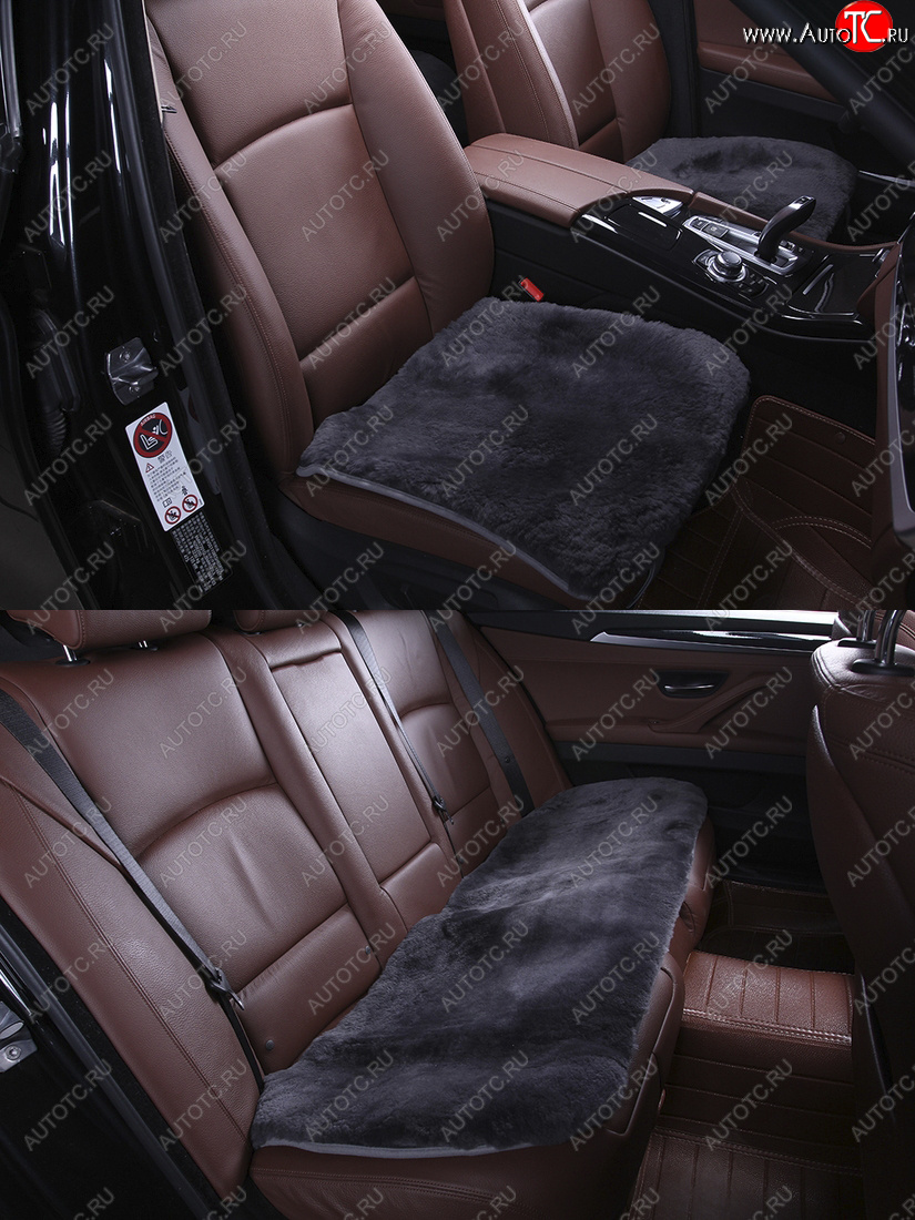 9 499 р. Комплекты квадратов (короткий ворс Класс А натуральный мех) Автопилот   (серый)  с доставкой в г. Керчь