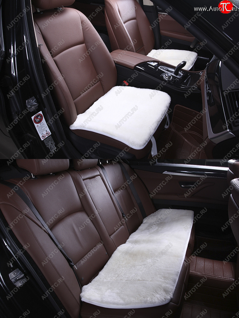 7 799 р. Комплекты квадратов (короткий ворс Класс А натуральный мех) Автопилот   (белый)  с доставкой в г. Керчь