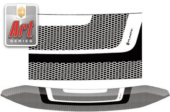  Дефлектор капота CA-Plastic Volkswagen Multivan  T5 (2009-2015) рестайлинг (Серия Art серебро)