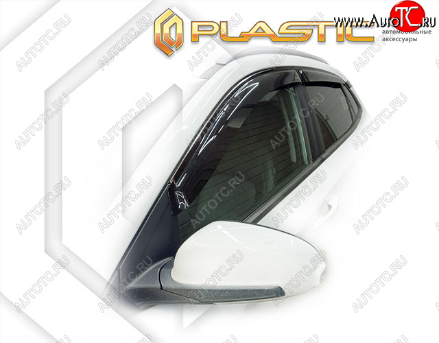 1 999 р. Дефлектора окон CA-Plastic Hyundai Kona OS дорестайлинг (2017-2021) (classic полупрозрачный)  с доставкой в г. Керчь