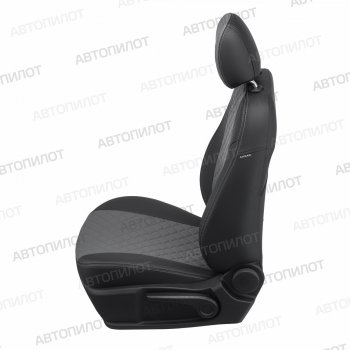 14 249 р. Чехлы сидений (экокожа) Автопилот Ромб  BMW X2  F39 (2017-2023) (черный/серый)  с доставкой в г. Керчь. Увеличить фотографию 3