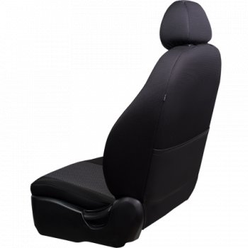 5 599 р. Комплект чехлов для сидений (РЗСиС 60/40 жаккард) Дублин Lord Autofashion Chevrolet Niva 2123 рестайлинг (2009-2020) (серый, вставка Сеул серая, строчка серая)  с доставкой в г. Керчь. Увеличить фотографию 2