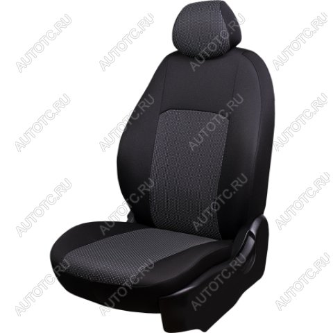 5 949 р. Комплект чехлов для сидений (РЗСиС 60/40 2Г жаккард) Дублин Lord Autofashion  Chevrolet Niva 2123 рестайлинг (2009-2020) (серый, вставка Сеул серая, строчка серая)  с доставкой в г. Керчь