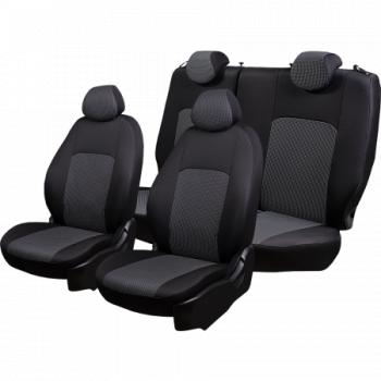 5 949 р. Комплект чехлов для сидений (РЗСиС 60/40 2Г жаккард) Дублин Lord Autofashion  Chevrolet Niva 2123 рестайлинг (2009-2020) (серый, вставка Сеул серая, строчка серая)  с доставкой в г. Керчь. Увеличить фотографию 4