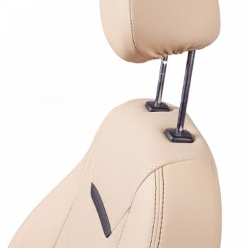 7 999 р. Комплект чехлов для сидений (РЗС 60/40+подлок. 3Г Орегон) ТУРИН-2 Lord Autofashion  Nissan Qashqai  2 (2013-2022) J11 дорестайлинг, J11 рестайлинг (бежевый, вставка бежевая+черная, строчка бежевая)  с доставкой в г. Керчь. Увеличить фотографию 2