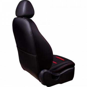 7 999 р. Комплект чехлов для сидений (к.Ambition РЗСиС 40/60 2 Г Орегон) ТУРИН-2 Lord Autofashion  Skoda Fabia  Mk2 (2007-2014) универсал дорестайлинг, хэтчбэк дорестайлинг, универсал рестайлинг, хэтчбэк рестайлинг (черная, вставка черная+красная, строчка красная)  с доставкой в г. Керчь. Увеличить фотографию 4