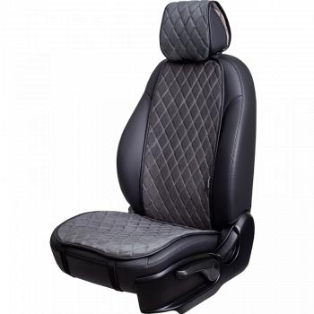 Накидка на сиденье (1 место Софа) МОНРО ст РОМБ Lord Autofashion  (серый, строчка серая)