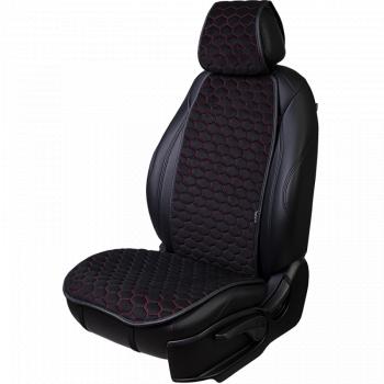 Накидка на сиденье (1 место Афины) МОНРО ст СОТА Lord Autofashion  (черный, строчка красная)