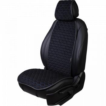 Накидка на сиденье (1 место Афины) МОНРО ст СОТА Lord Autofashion  (черный, строчка синяя)