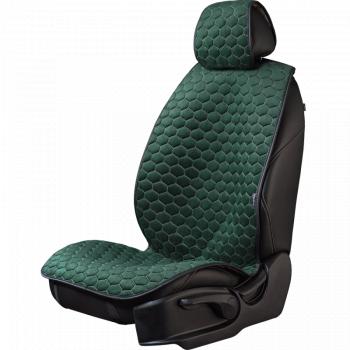 6 749 р. Накидка на сиденье (5 мест Афины) ТЕЙЛОР ст СОТА Lord Autofashion   (зеленый, строчка бежевая)  с доставкой в г. Керчь. Увеличить фотографию 4