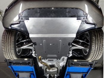Защита картера и КПП ТСС Тюнинг Audi A4 B8 дорестайлинг, седан (2007-2011) (алюминий 4 мм)
