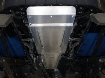 Защита картера двигателя (V-3.0TDI, алюминий) TCC Volkswagen Touareg  CR (2018-2025)