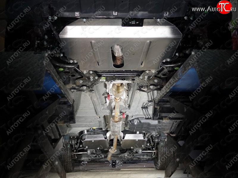 14 849 р. Защиты комплект (картер и кпп, бак) ТСС Тюнинг  Geely Emgrand X7 (2019-2021) 2-ой рестайлинг (алюминий 4 мм)  с доставкой в г. Керчь