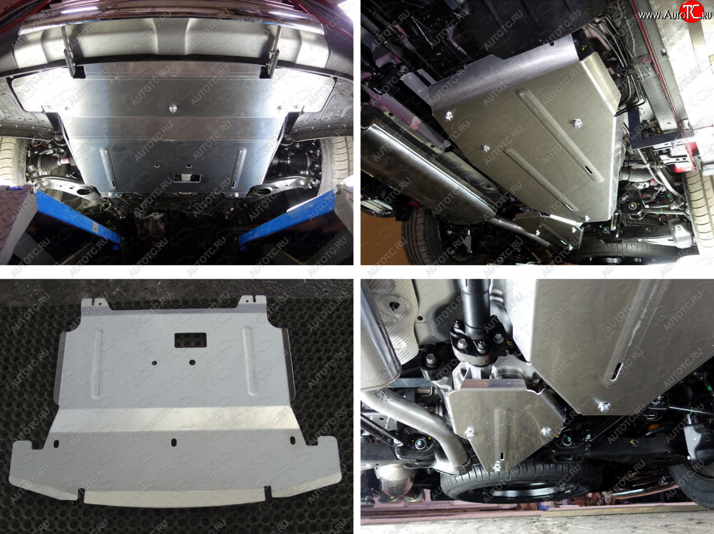 32 599 р. Защиты комплект (картер, кпп, дифференциал, бак) ТСС Тюнинг  Hyundai Grand Santa Fe  1 DM (2013-2018) дорестайлинг, рестайлинг (алюминий 4 мм)  с доставкой в г. Керчь