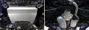 Защиты комплект (картер, кпп, задний дифференциал) ТСС Тюнинг Lexus RX 200T AL20 дорестайлинг (2015-2017) (алюминий 4 мм)