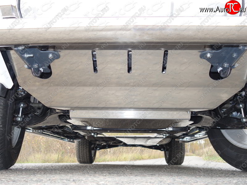 4 599 р. Защита картера ТСС Тюнинг  Mitsubishi Pajero  4 V90 (2006-2011) дорестайлинг (алюминий 4 мм)  с доставкой в г. Керчь
